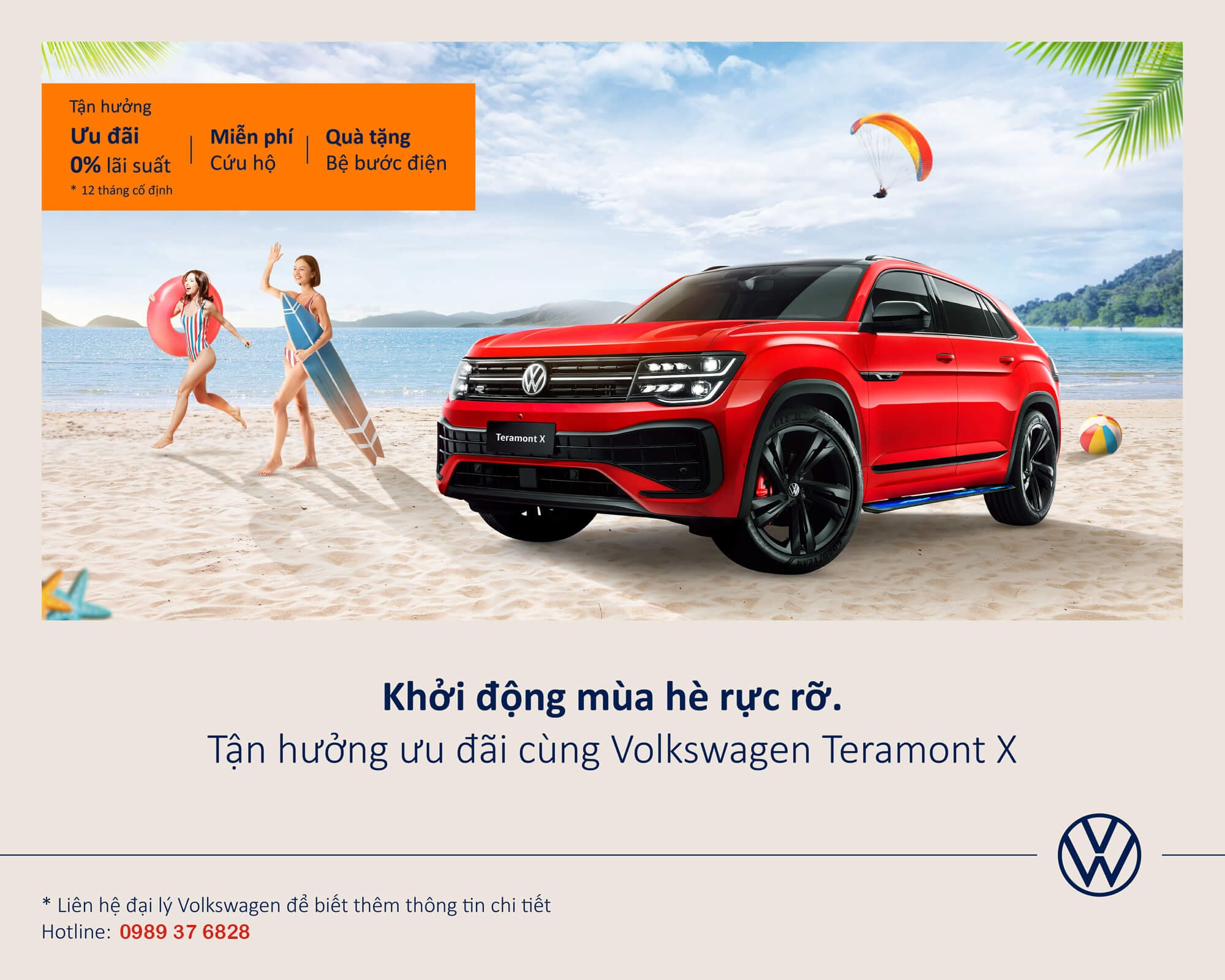 Thông tin ưu đãi của các dòng xe Volkswagen theo tháng