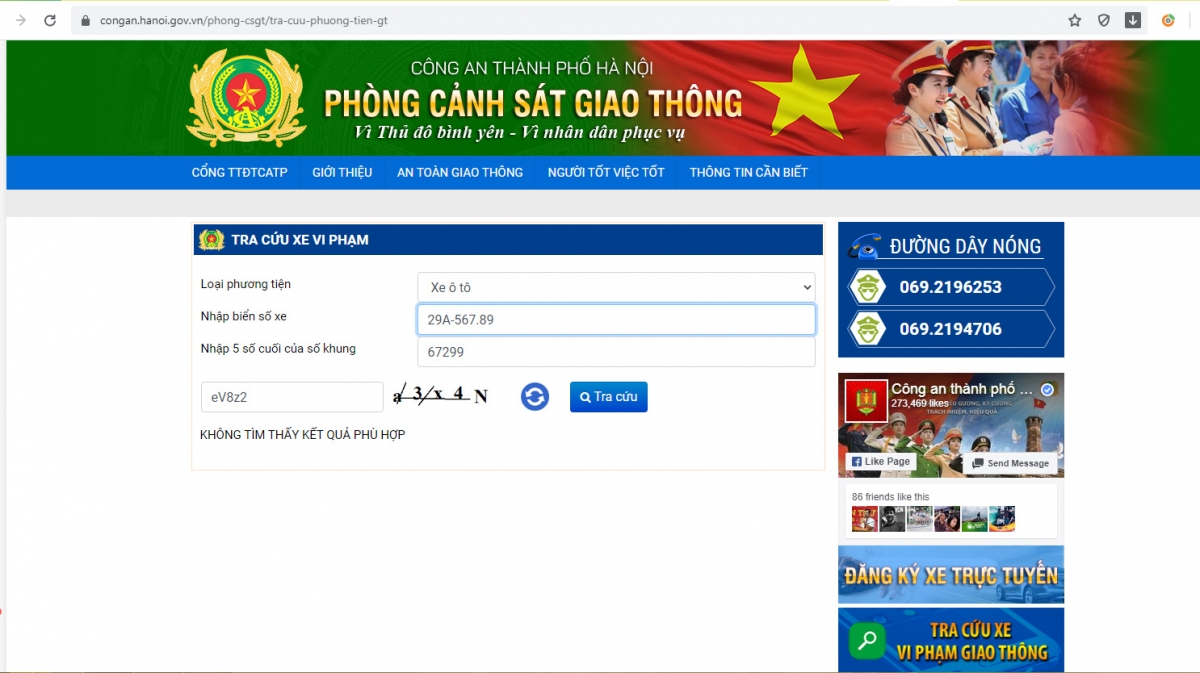 Hướng dẫn cách tra cứu xe bị phạt nguội ở Hà Nội