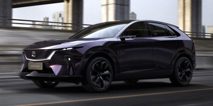 Thiết kế ngoại thất EZ-60 mang đúng ngôn ngữ thiết kế của Mazda với vóc dáng tương đồng các dòng SUV khác như CX-60 - Ảnh: Mazda