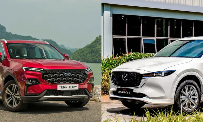 Territory và CX-5 tại Việt Nam. Ảnh: FVN, Thaco-Mazda
