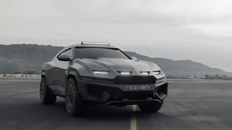 Rezvani Knight tới từ Mỹ là một trong những bản độ hầm hố nhất của Lamborghini Urus trên thị trường hiện tại - Ảnh: REZVANI